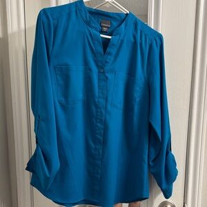Teal Blue Women's Blouse